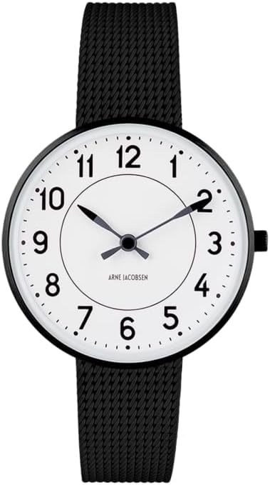 ARNE JACOBSEN 腕時計 34mm 北欧デザイン 日常生活防水 (秒針のない